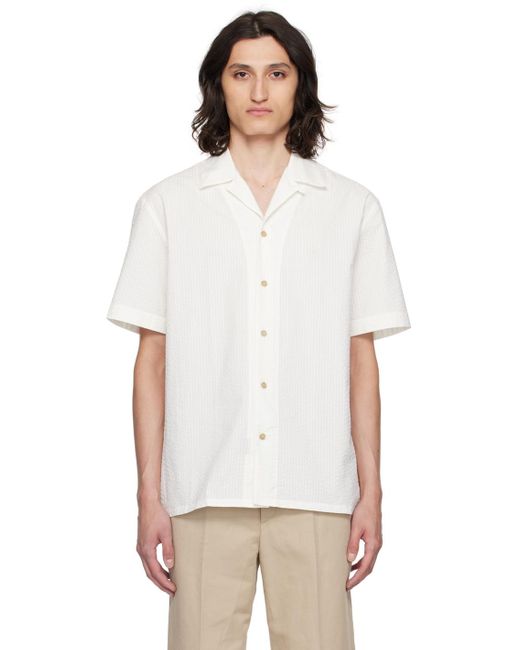 Brioni White Off- Relaxed Shirt for men
