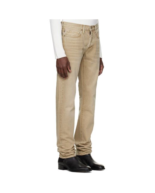 Tom Ford Natural Straight Fit Jeans for men