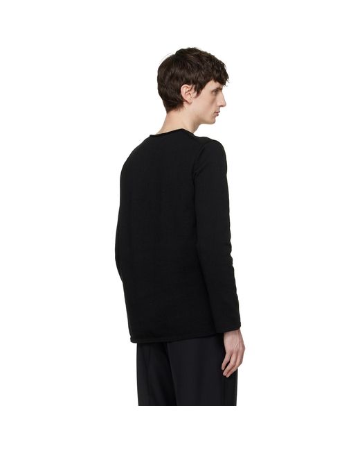 COMME DES GARÇON BLACK Black Cutout Sweater for men