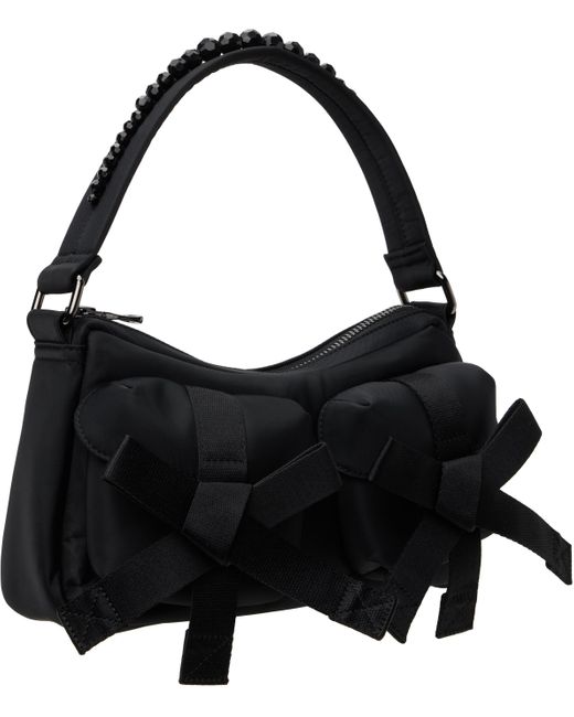 Sac Utilitaire De Style Pochette Noir À Perles Et À Boucles Simone Rocha en coloris Black