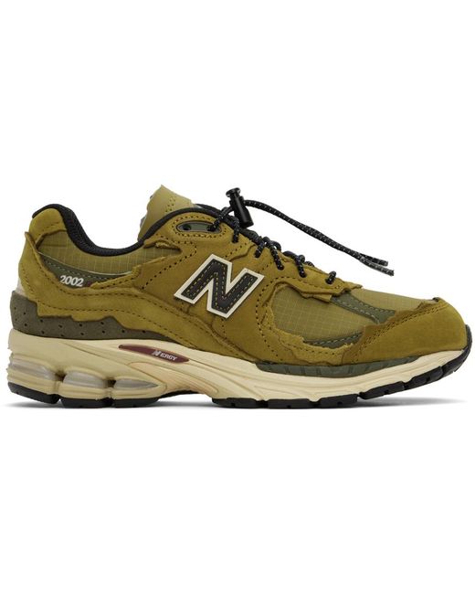 New Balance Black Khaki 2002r Sneakers