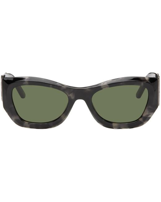 Palm Angels Green Tortoiseshell Canby Sunglasses for men