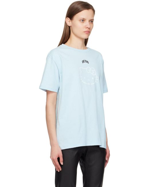 T-shirt décontracté bleu - hello kitty Gcds en coloris White