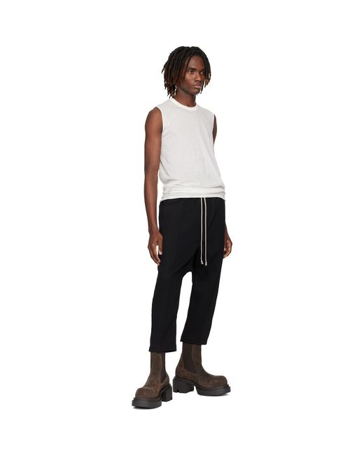 Rick Owens Black Off- Temple Basic Sl Tank Top for men