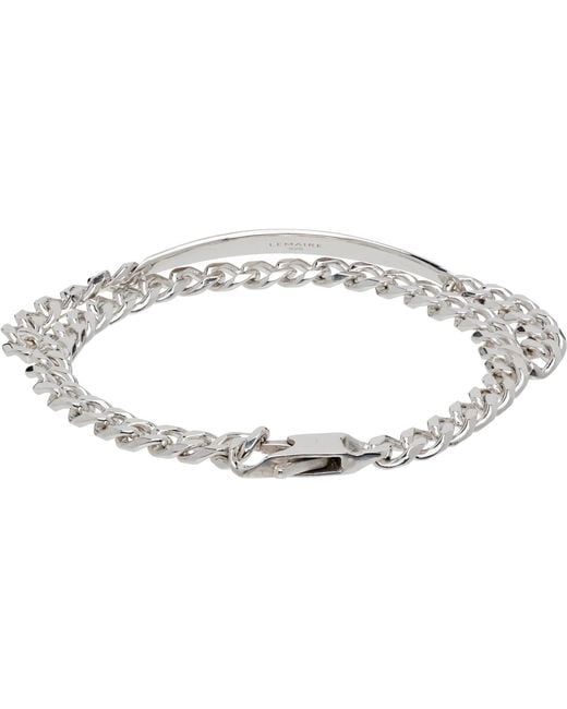Lemaire Black Id M Bracelet for men
