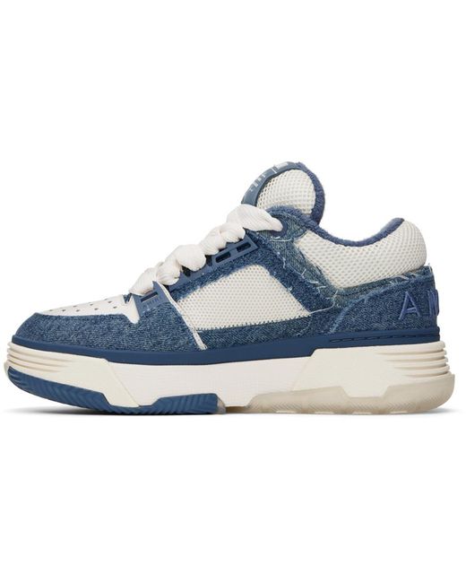 【大人気】AMIRI Vintage Denim MA-1 スニーカー Vintage Denim Ma-1 Sneaker Washed Indigo | The Webster