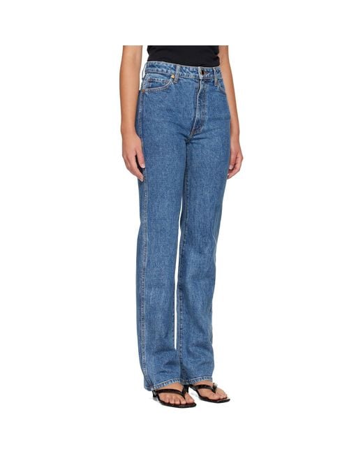 Khaite Blue Danielle Stretch Jeans