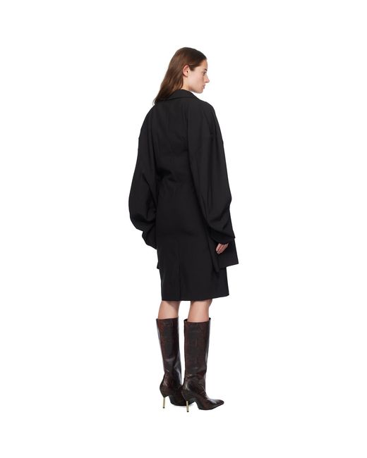 Marie Adam-Leenaerdt Black 'Jacket Skirt' Midi Dress