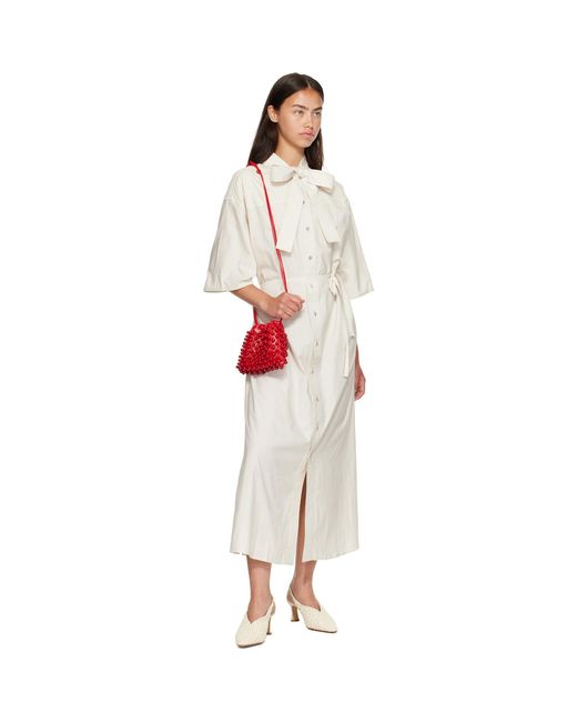 Bottega Veneta Red Beaded Small Dustbag