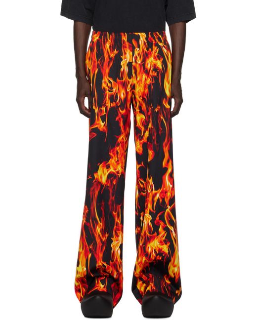 Vetements Orange Fire Sweatpants for men
