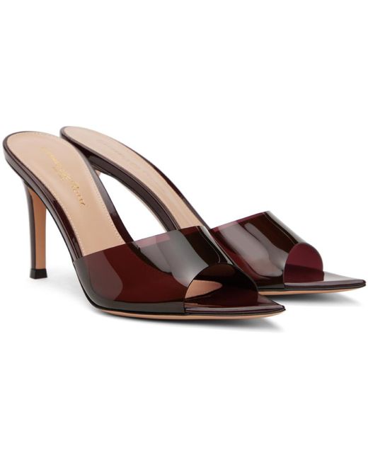 Gianvito Rossi Black Red Elle 85 Heeled Sandals
