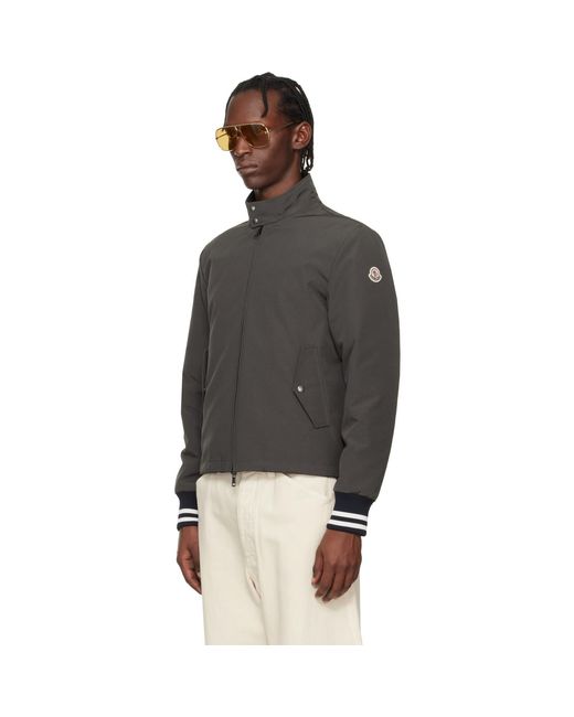 Moncler Black Prieure Reversible Down Bomber Jacket for men