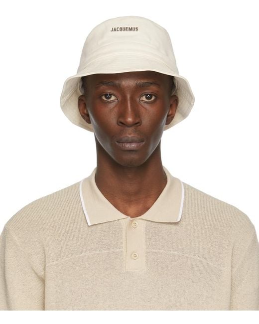 Jacquemus Cotton Off- 'le Bob Gadjo' Bucket Hat for Men - Lyst