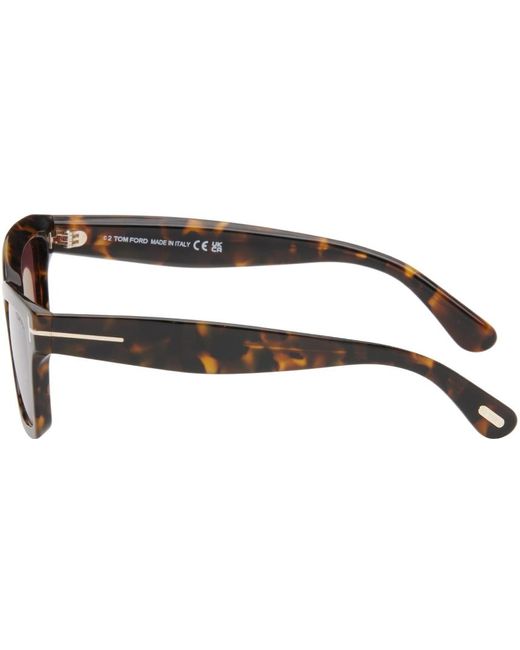 Tom Ford Black Tortoiseshell Mikel Sunglasses for men