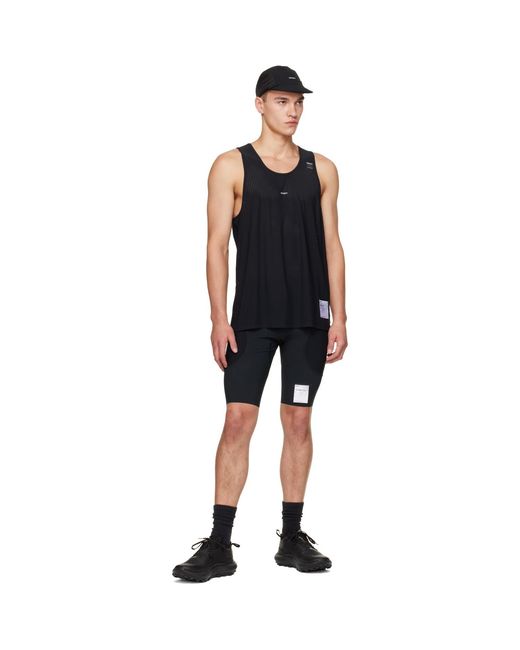 Satisfy Black Space-O Running Top for men