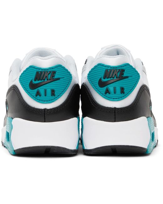Nike Black Gray & Blue Air Max 90 Sneakers