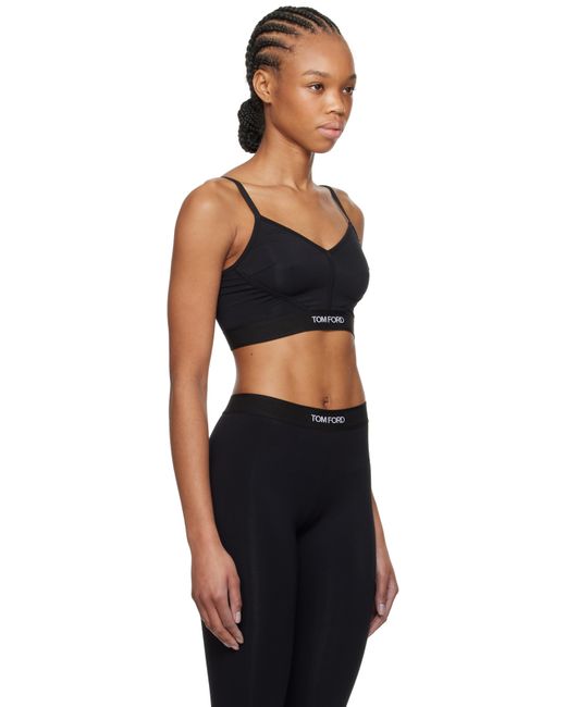 インナー・ルームウェアその他 TOM FORD Woman Lingerie Black BRJ016JEX011 LB999 MODAL SIGNATURE BRALETTE | Tom Ford Fashion