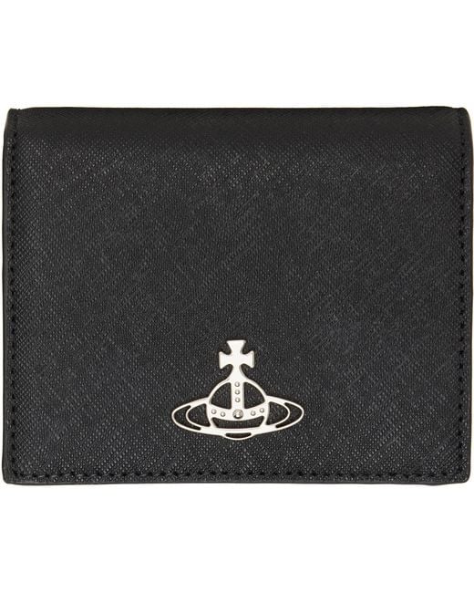 Vivienne Westwood Black Leather Wallet for men