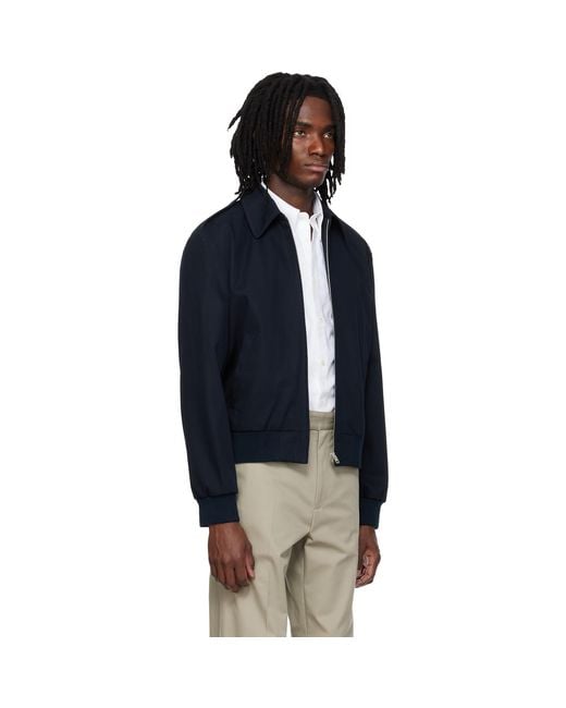 A.P.C. Blue Miles Bomber Jacket for men