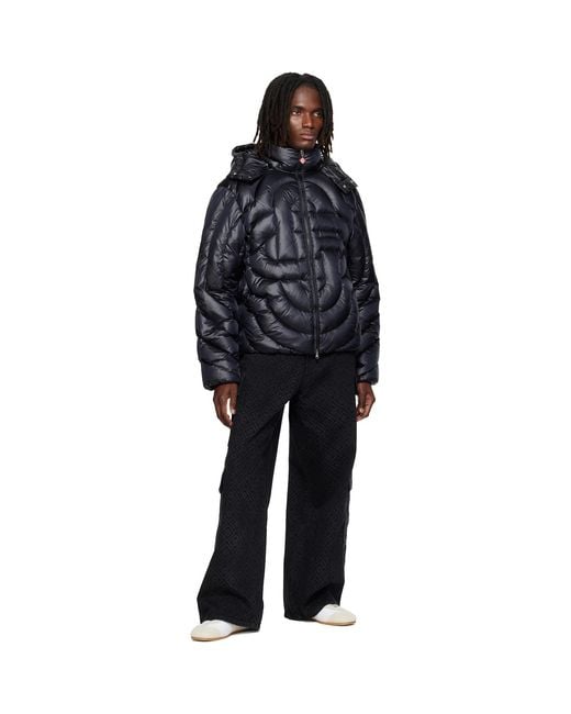 Casablanca Black Quilted Down Puffer Jacket for men