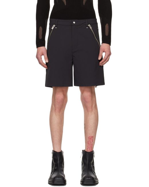 HELIOT EMIL Black Vistula Shorts for men