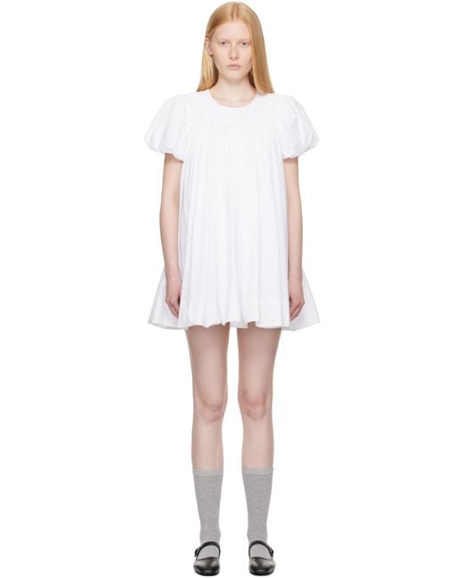 Sandy Liang Black Miyo Minidress