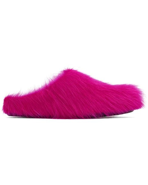 Marni Pink Fussbett Sabot Slip-on Loafers