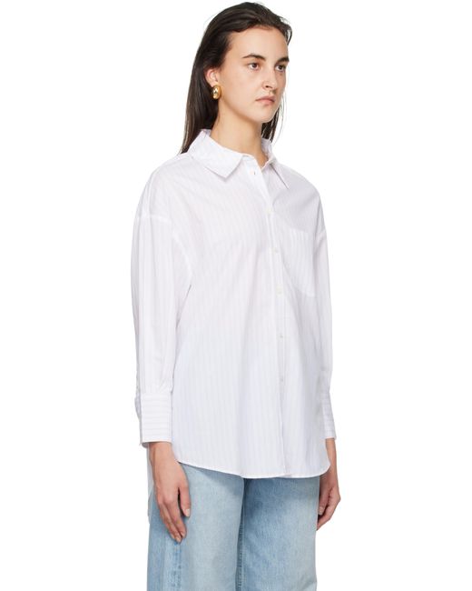 Anine Bing White Mika Shirt