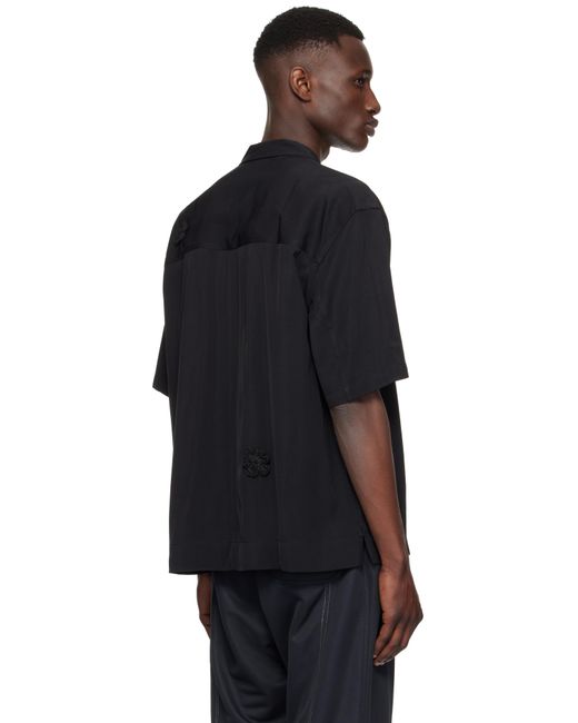 メンズ Song For The Mute ブラック Daisy S/S Box シャツ Black