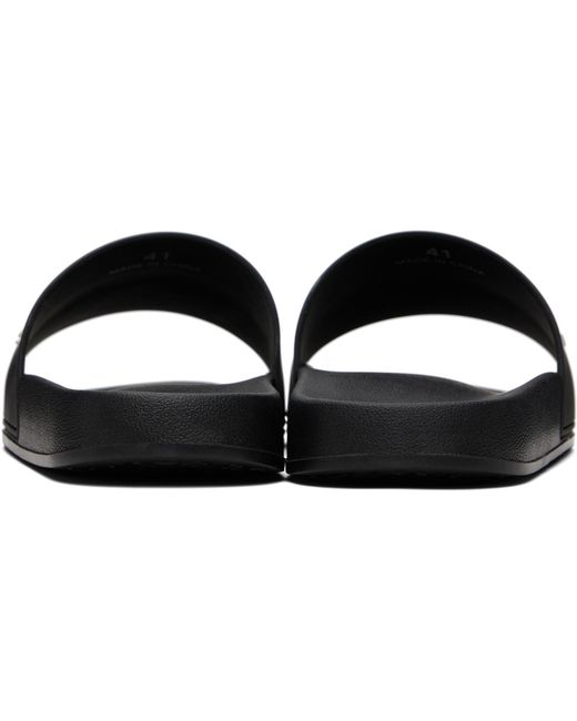 DSquared² Black Logo' Pool Slides for men