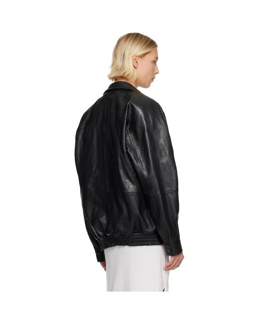 Conner Ives Black Batwing Leather Jacket