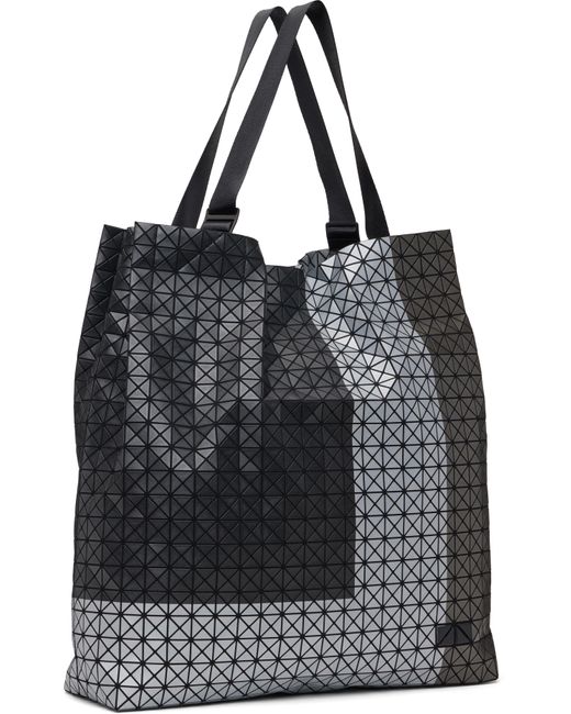 Issey Miyake Black Gunmetal Cart S Tres Tote