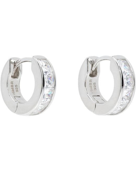 NUMBERING White #3153 Earrings for men