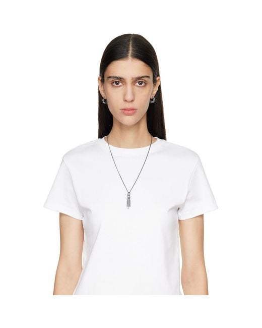 MM6 by Maison Margiela Black Charm Necklace