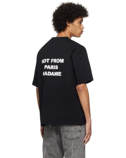 Drole de Monsieur Black 'le T-shirt Slogan' T-shirt for men