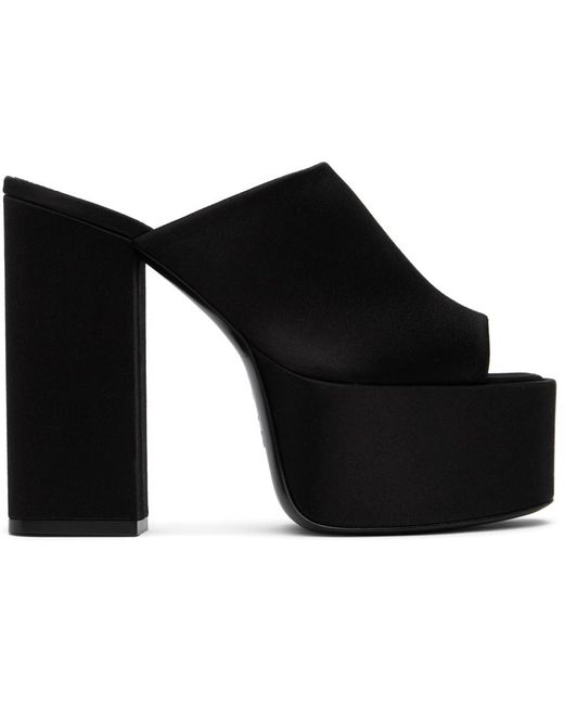 Sandales À Talon Bottier Sasha Noires Paris Texas en coloris Black