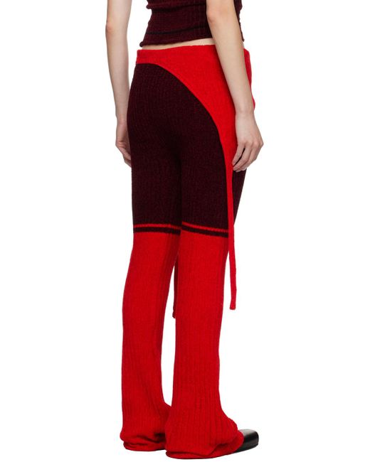 OTTOLINGER Red Foldover Lounge Pants