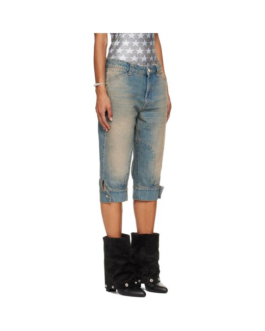 SECONDA Blue Bici Denim Shorts