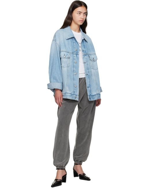 Acne Blue Oversized Denim Jacket