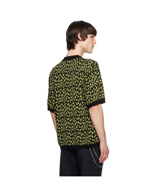 Bluemarble Green Jacquard Polo for men