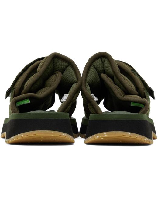 Suicoke Black Moto-shellab Sandals for men