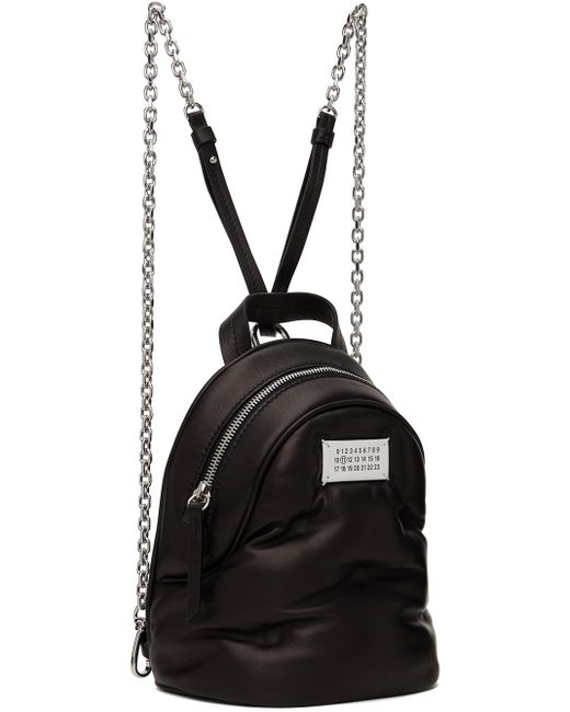 Maison Margiela Black Glam Slam Backpack for men