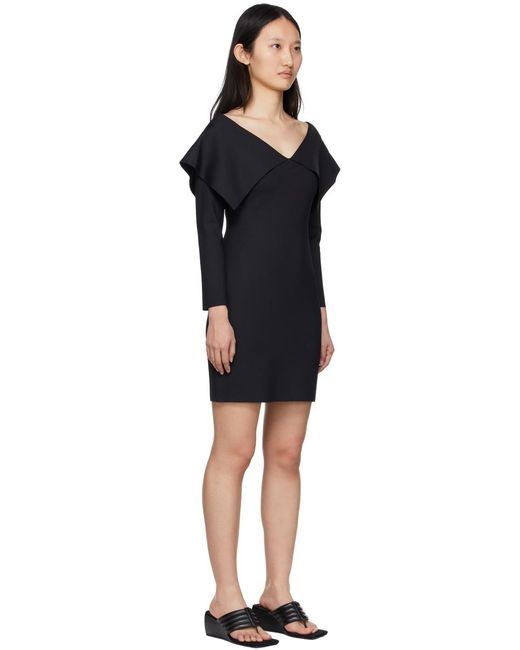 Robe Noire À Épaules Dénudées Rosetta Getty en coloris Black
