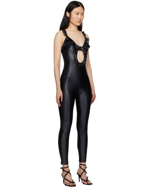 Versace Black V-emblem Jumpsuit