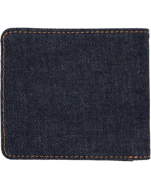 RRL Blue Denim Billfold Wallet for men