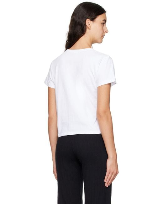 Leset White 'the Margo' Tshirt Lyst