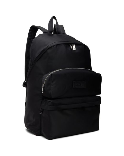 MM6 by Maison Margiela Black Numeric Backpack for men