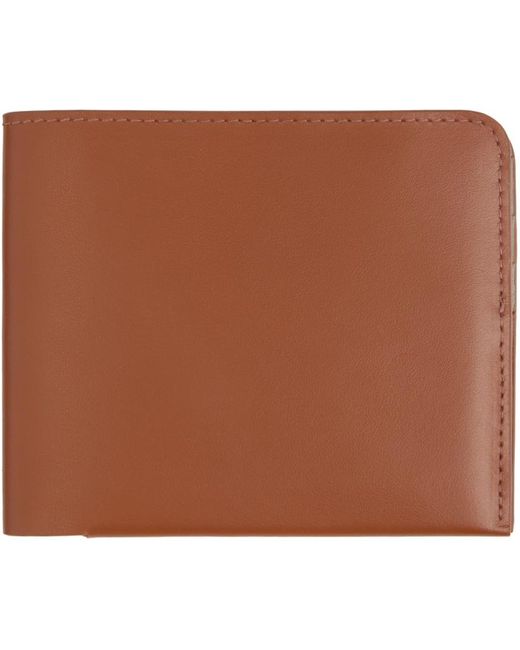 Dries Van Noten Brown Tan Leather Wallet for men