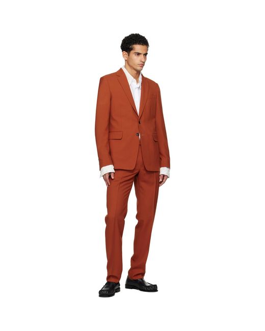 Dries Van Noten Black Single-Breasted Suit for men