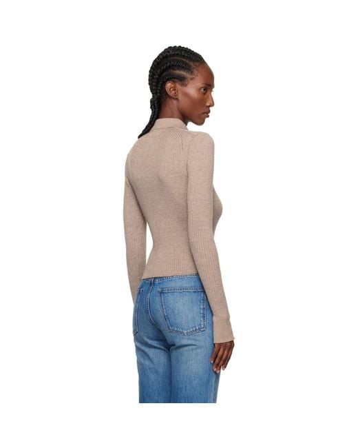 mfpen Blue Knitted Rib Cardigan